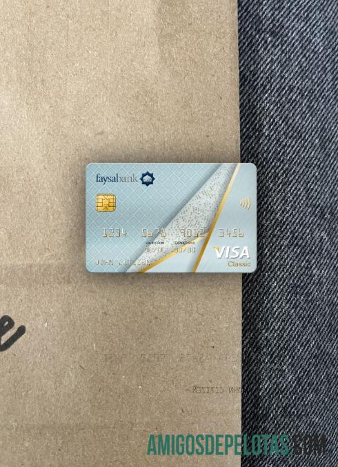 Paquistão Faysal Bank Visa Classic Card Photolook Frente amostra